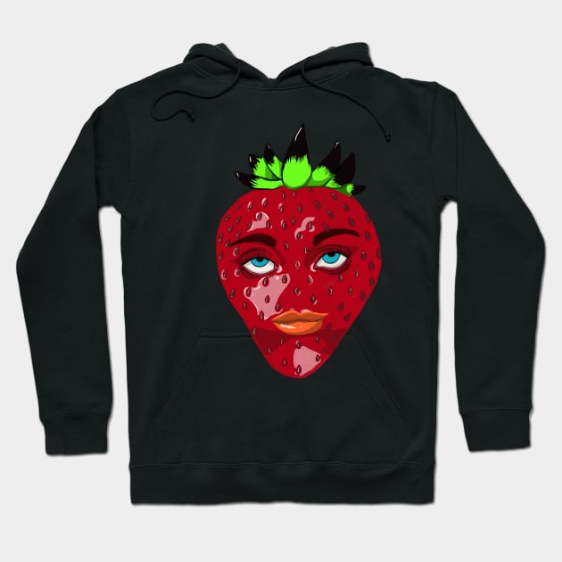 Strawbillie Eilish Hoodie by Coyoteartshoppe